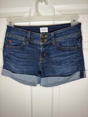 Hudson Blue Denim Cuffed Women's Shorts Sz 26